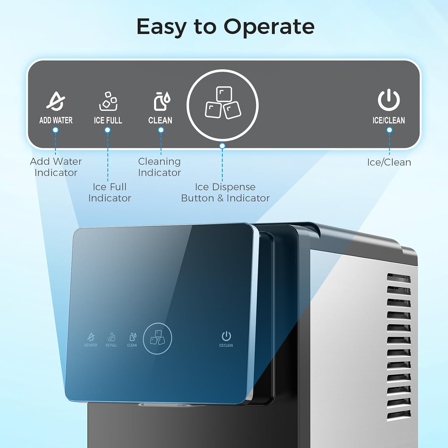Instant Chill Pebble Ice Maker