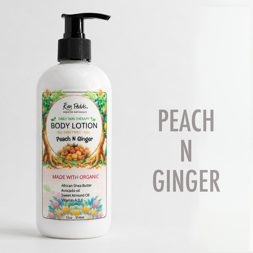 Ginger Peach Organic Body Lotion 12oz
