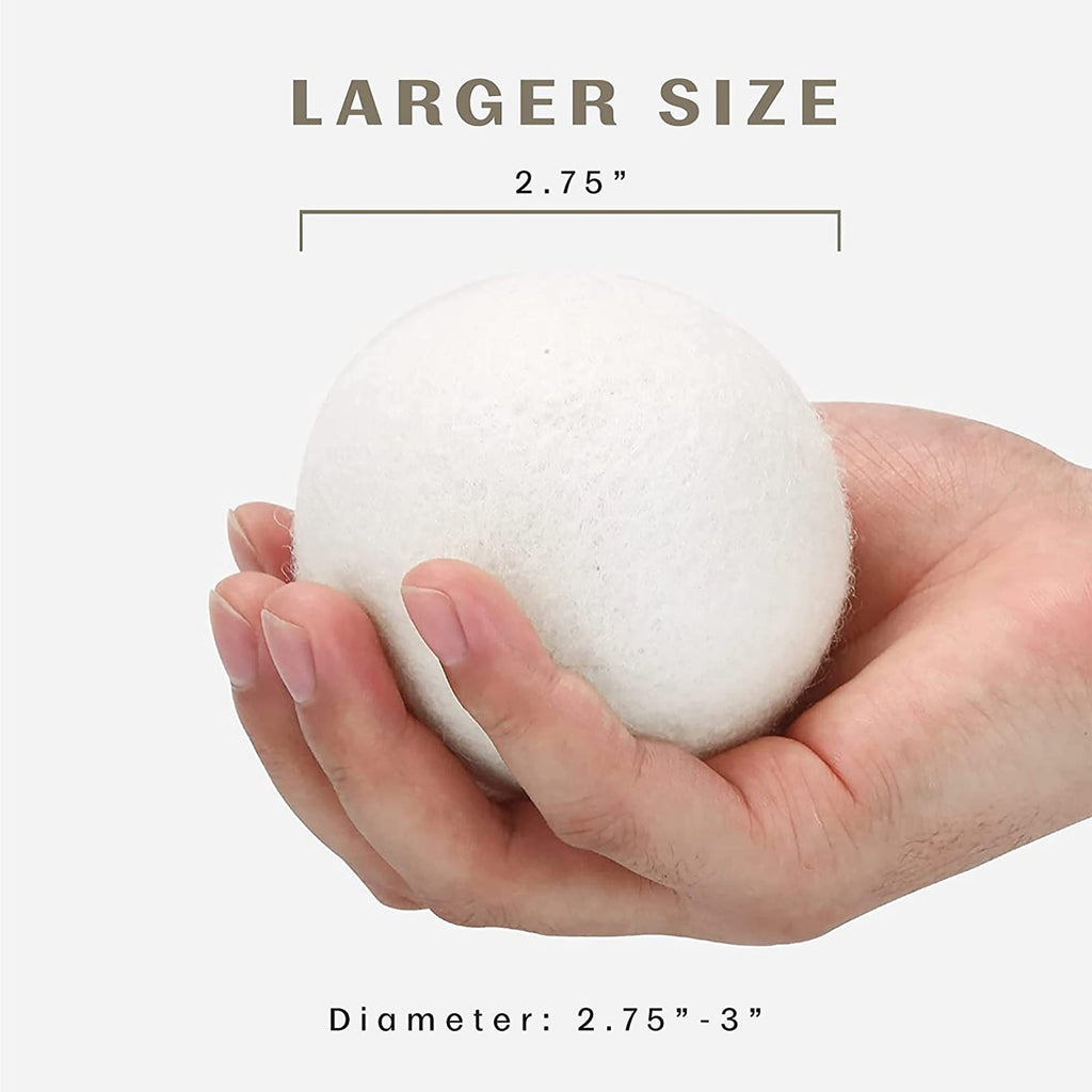 Pursonic 100% Pure New Zealand Wool Dryer Balls - 12 Pack